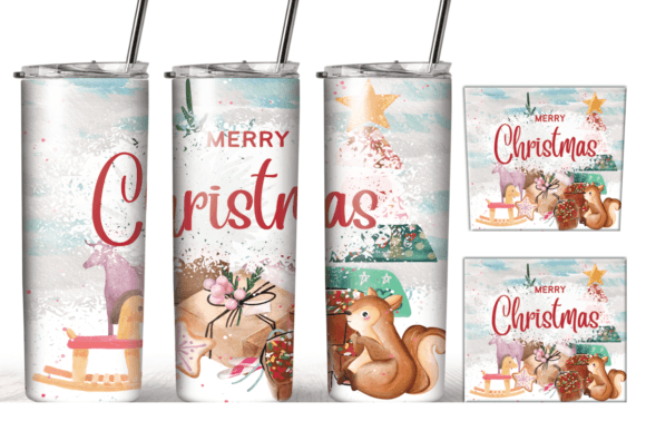 20 Oz Christmas Sublimation Tumbler Wrap