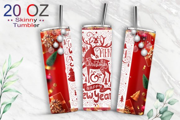 20oz Christmas Tumbler Sublimation Wrap