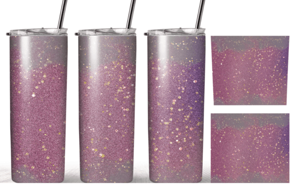 Christmas Pink Glitter Tumbler Wrap
