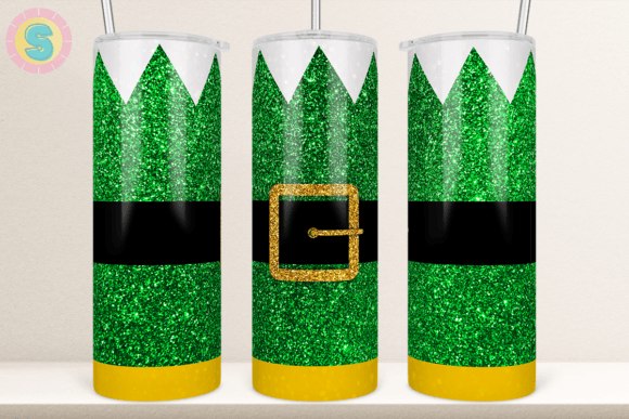 Elf Costume Glitter Tumbler Sublimation