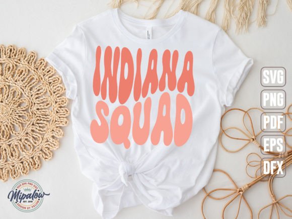 Indiana Squad State Vintage SVG