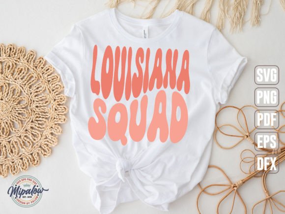 Louisiana Squad State Vintage SVG