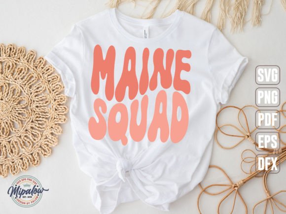 Maine Squad State Vintage SVG