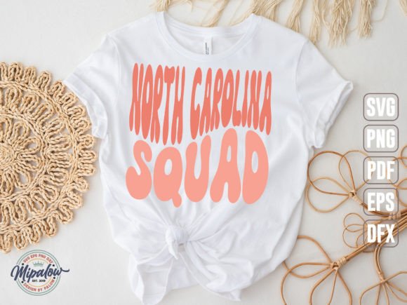North Carolina Squad State Vintage SVG
