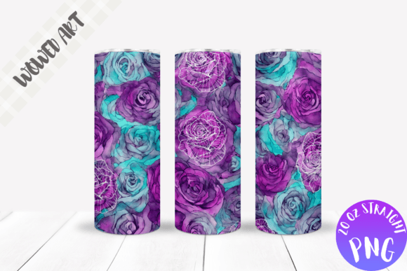 Pastel Rose 20 Oz Skinny Tumbler Wrap